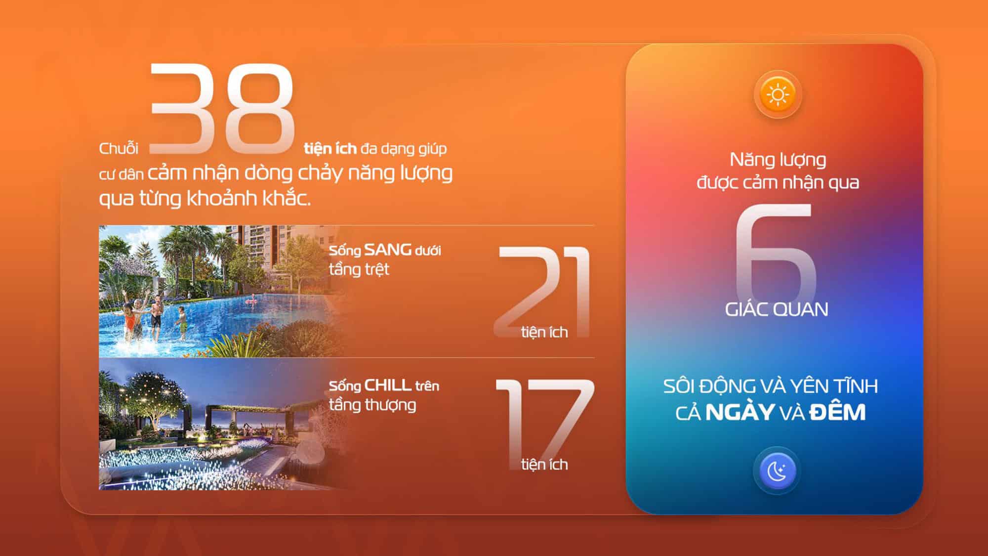 The Aspira sở hữu chuỗi 38 tiện ích phong phú, đa dạng