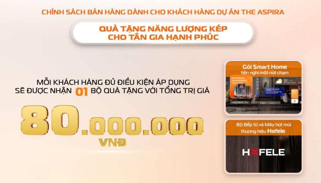 Chính sách tặng nội thất
