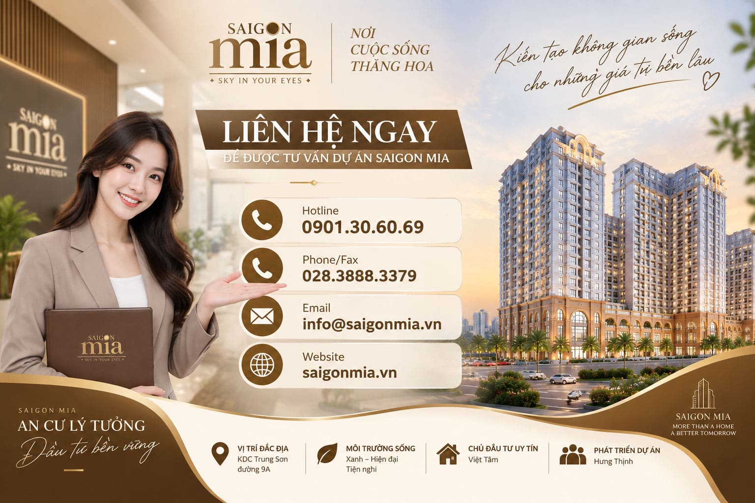 Kênh thông tin và liên hệ Saigon Mia