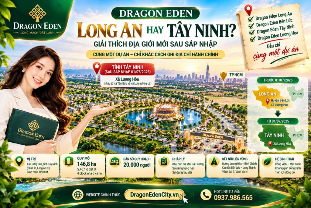 Dragon Eden Long An Hay Tây Ninh? Giải Thích Địa Giới Mới Sau Sáp Nhập