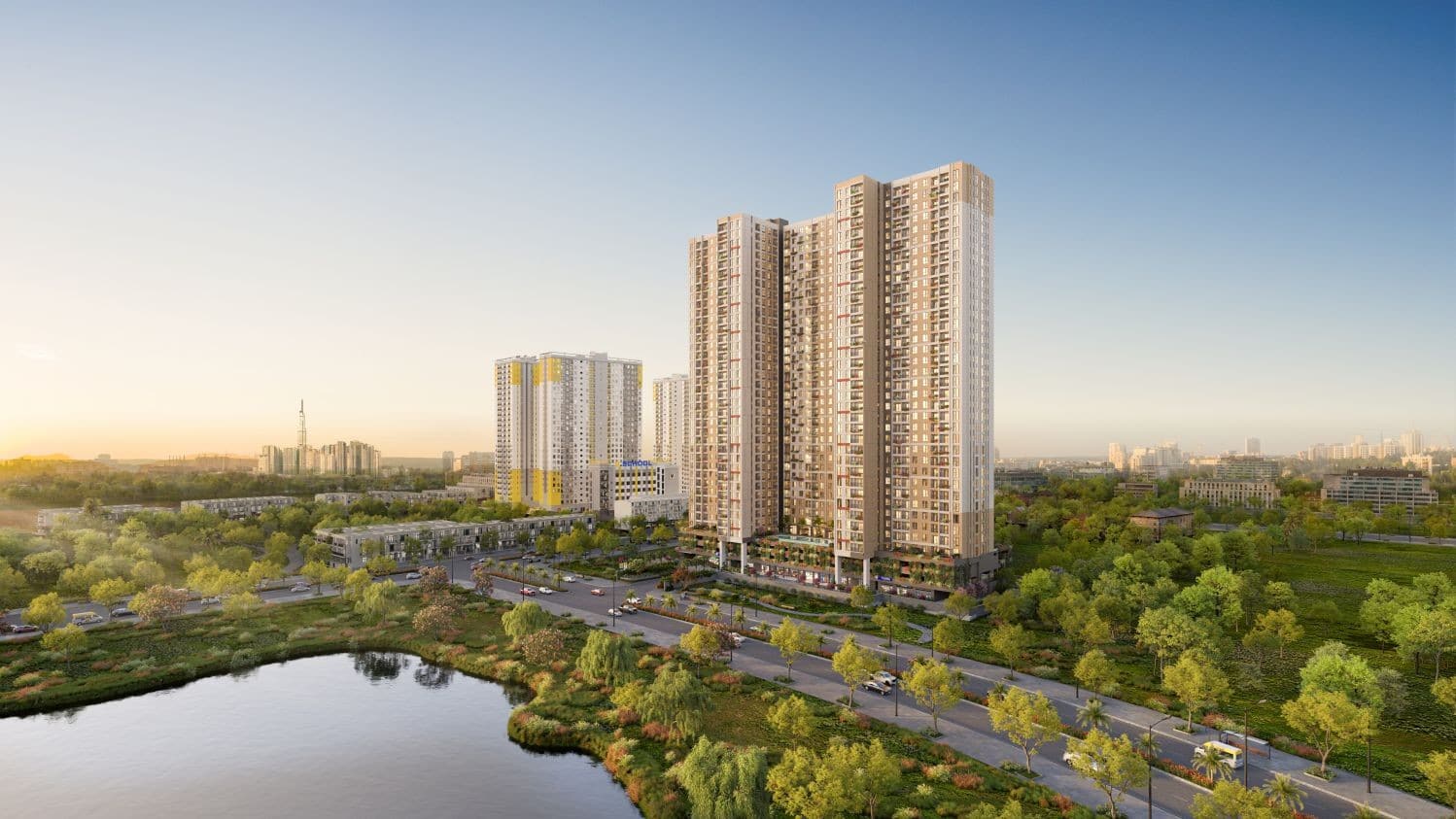 Phối cảnh Bcons Aria